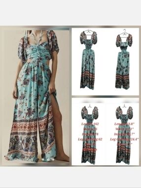 Free People Bali Citrus Skies One-Piece Size S/M